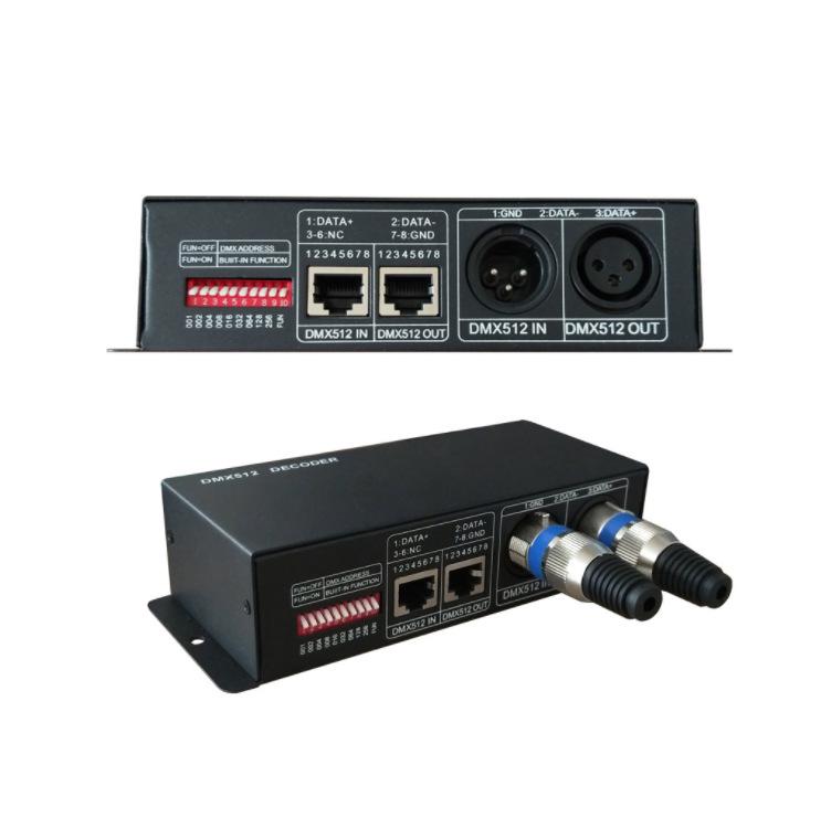 DMX512 RGB LED Controller: 3-Channel Constant Voltage Decoder for Stage Lighting