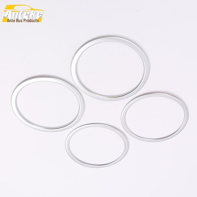 16 Qashqai Audio Speaker Bright Ring Decorative Frame - Electroplated Cover Patch for Car Accessories