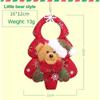 Christmas Tree Pendant Three-Dimensional Santa Claus DIY Christmas Tree Decoration Christmas Non-Woven Fabric Pendant Children's Gift