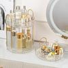Rotating 2-Tier Vanity Makeup Organizer Cosmetics Skincare Perfume Lipstick Storage Rack