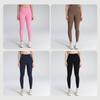European and American high-waisted peach hip-lifting yoga pants for women without embarrassment line tight fitness trousers sports nine-point pants