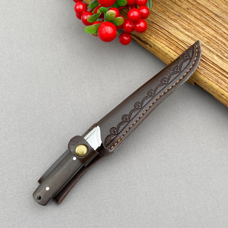 Utility Knife Barbecue Meat Cleaver Fruit Knife Steak Knife Stainless Steel Blade Wooden Handle Chef Cooking Cutting Boning Kitchen Knives