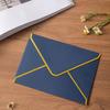 10Pcs Hot Stamping Envelope Golden Border Blanks V-Flap Design Envelope Greeting Cards Invitations Notes Envelopes