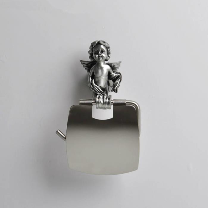 Wall Mounted Silver WalBathroom Hardware Accessories Set Towel Ring Toilet Paper Holder Towel Bar Toliet Brush Holder MB-0782T