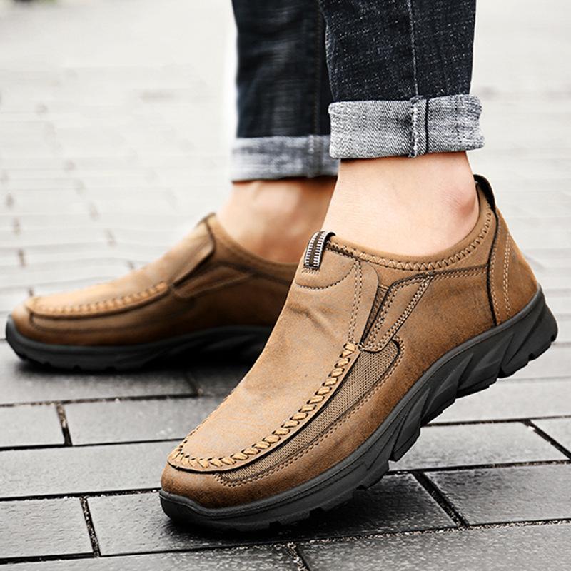 Men Casual Shoes Loafers Sneakers  New Fashion Handmade Retro Leisure Loafers Shoes Zapatos Casuales Hombres Men Shoes887