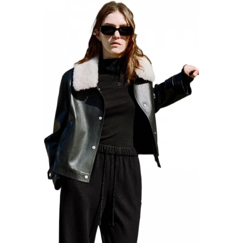 MO&Co. Women's Machine Washable Wool Turtleneck Knit Sweater