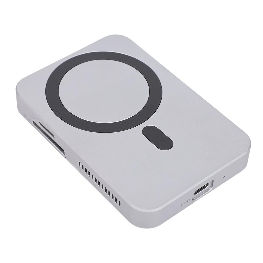 M.2 NVMe SSD Enclosure 8 in 1 Type C Hub with 4Kat.60Hz HD Multimedia Interface 10Gbps USB A Type C 3.2 Storage Memory