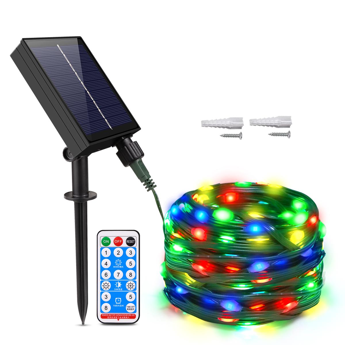 

10 м-100 м садовый рождественский свет уличные светодиодные гирлянды водонепроницаемые солнечные лампы для газона фея свадебная дорожка двор праздничное украшение 10M-100LEDs