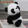 Small Plush Panda Toy With Short Plush Fabric For Childrens Gift And Play