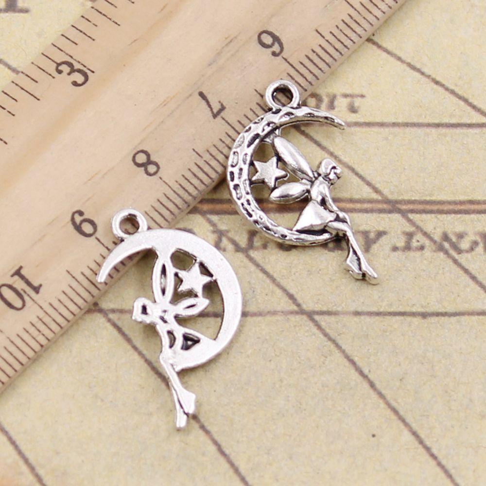 10Pcs Moon Stars Fairy Angel Charms Accessories Jewelry Making Necklace DIY Bracelet