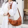 Women's Chest Bag Soft Leather Shoulder Bag Crossbody Small Bag Large Capacity Shoulder Travel Bag