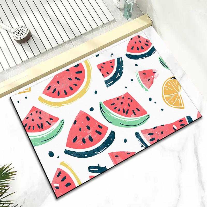 Household Diatom Mud Absorbent Non-slip Quick Dry Mat Bathroom Door Mat Cartoon Cute Funny Mat