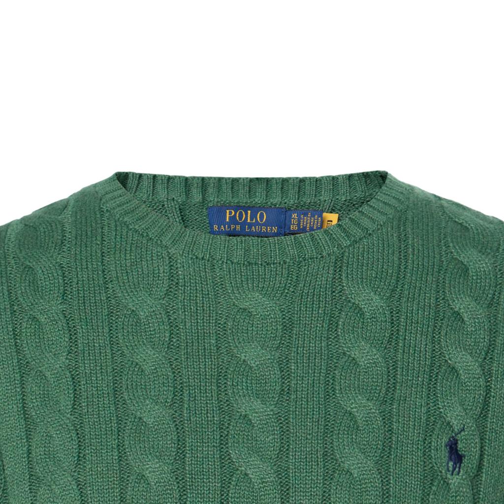 Polo Ralph Lauren Solid Color Crew Neck Long Sleeve Sweater Men Sweater Green 710918998-039