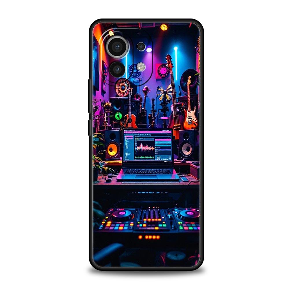 Retro Recording Device Phone Case Cover for Xiaomi Mi 17 15 14 13 12 11 Ultra 15T 14T 13T 12T 11T Pro Lite 5G Soft TPU Shell Bag