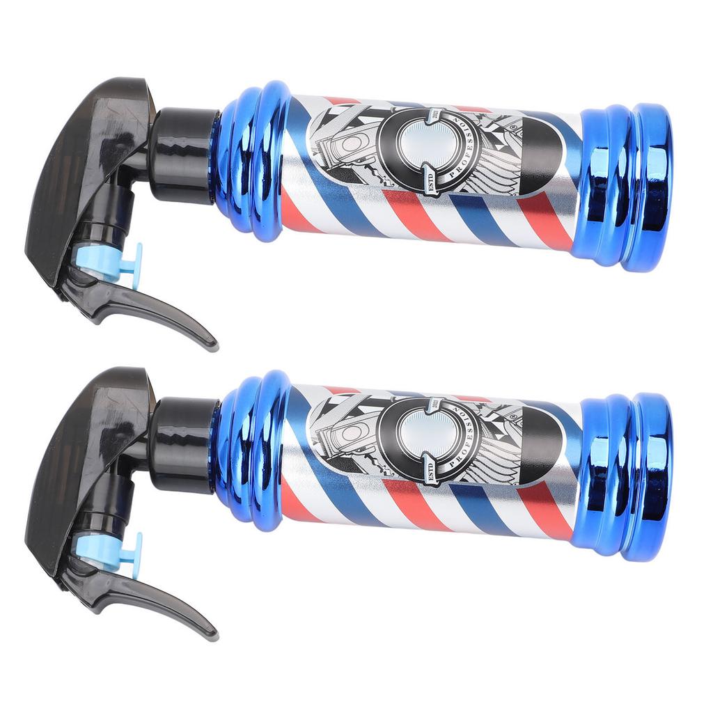 2 Pcs Barber Spray Bottle Quiet Ultra Fine Mist Salon Spray Bottle Barber Pole Light Shape for