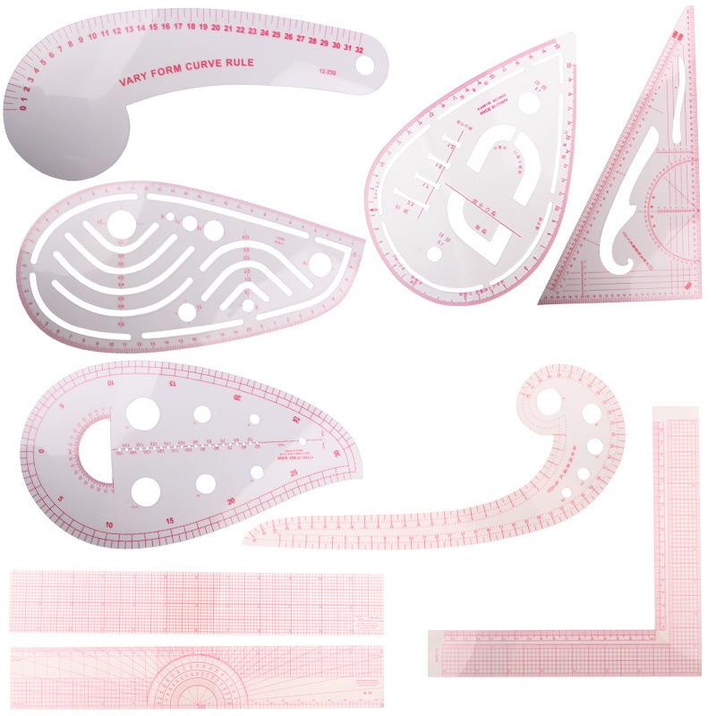 4/5/6/9Pcs Set Tailor Measuring Ruler Kit Diy Tailor Patterns Sewing Drawing Quilting Tools Clothing Patchwork Cutting Curve