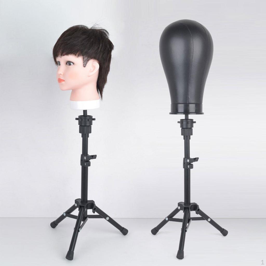 Mannequin Head Stand Adjustable Durability, Sturdy Premium Practical, Professional, Easy to Use Wig