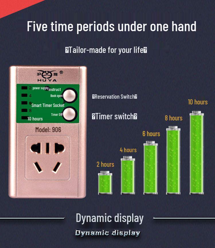 Universal Smart Electric Bike Phone Charging Timer with Auto Power Off