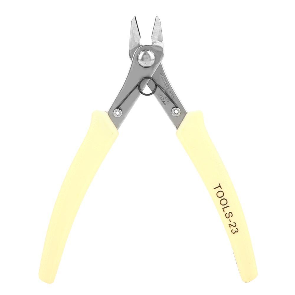 Yellow Stainless Steel Diagonal Cutting Plier Mini 5 Precise Electronic Plier Electronic Work