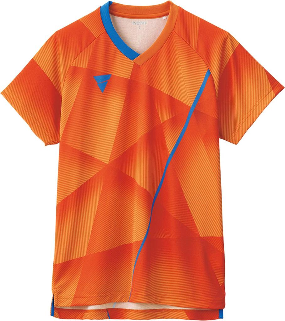 VICTAS Table Tennis Game Shirt 2021 Japan National Team Official Match Orange Size S V-NGS200, Unisex, Men's Model, Qualification, (0080), (Product