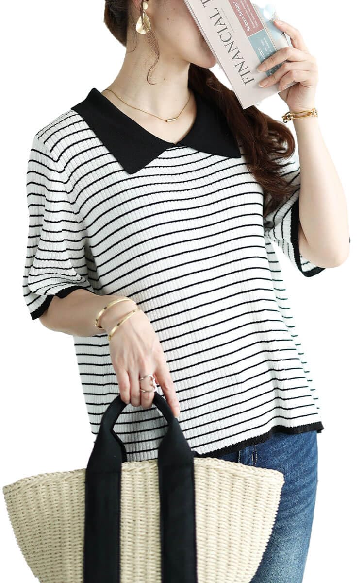 

Золотой Япония Большой размер Вязаный Короткий В рубчик Размер 5XL Женский Топ, Рукав, Воротник, Эластичный, Лето/Весна, В полоску, bro-0047,