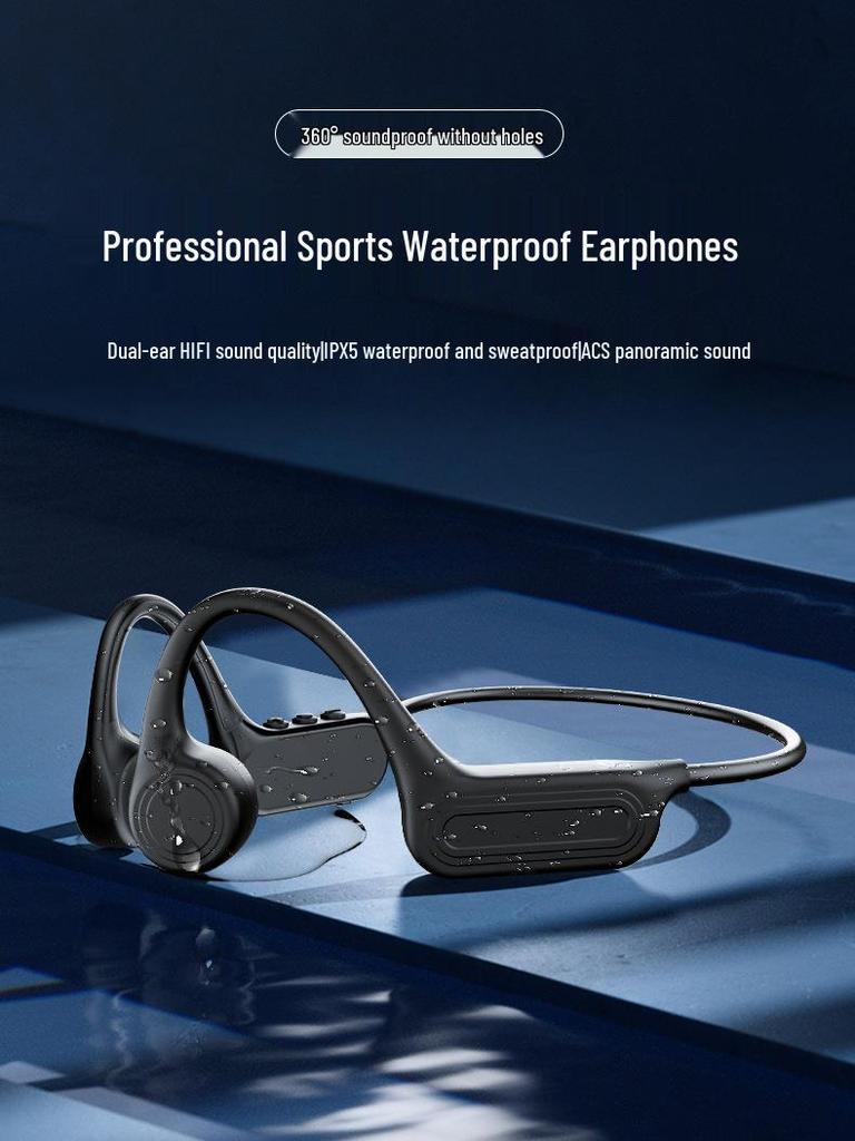X56 Bone Conduction Bluetooth Headphones: 9-Hour Battery, IPX5 Waterproof, Perfect for Running & Cycling