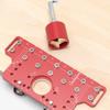 Shelf Pin Hinge Jig 2 in 1 Self Contained Clamping All Metal Cabinet Hardware Tool Drilling Guide