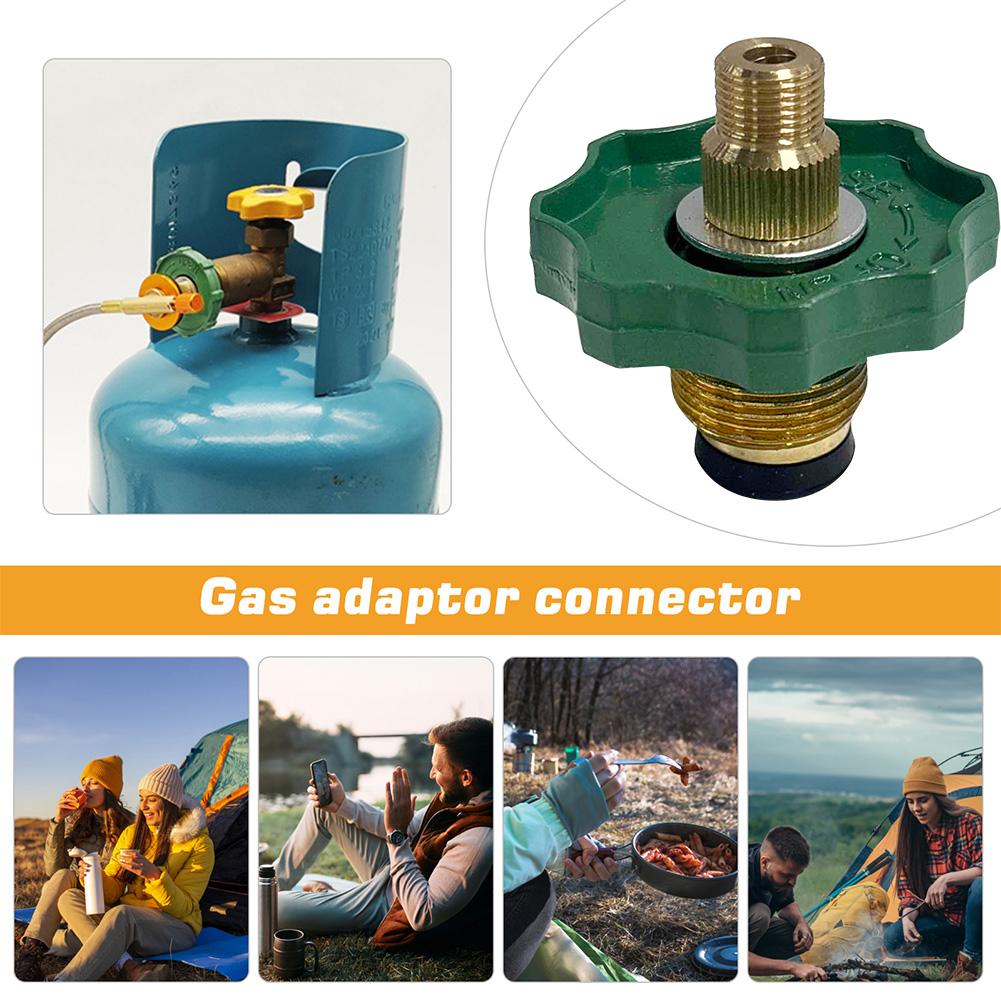 Camping Gas Stove Converter Adapter Gas Furnace Conversion Head Practical Zinc Alloy Camping Stove Accessories