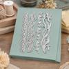 4PCS Cutter Mold, Flowers Plants And Vines Shape Cutting Dies, Sharp Carbon Steel Cut Stencils, for Scrapbooking And Card Making