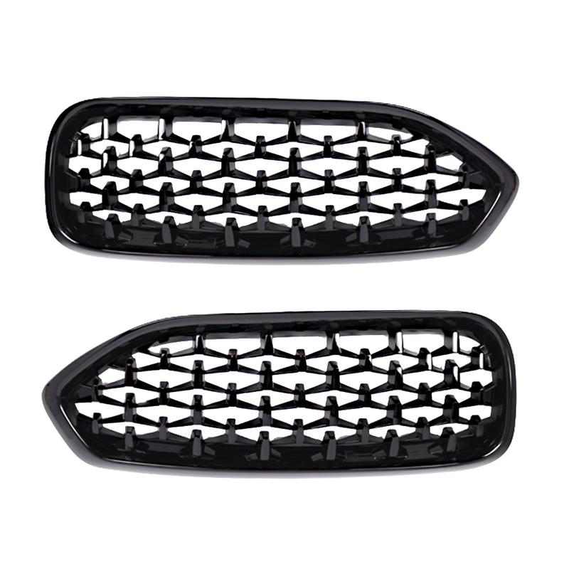 2PCS Car Kidney Hood Radiator Grille Diamond Styling Front Bumper Racing Grills For BMW Z4 G29 - 51138091295 51138091296