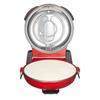 Pizza Oven, 304.8 mm Electric Pizza Maker, 1200W Electric Pizzas Cooker with Cordierite Stone, 5-Mode Temperature Control, Viewing Window for Precise