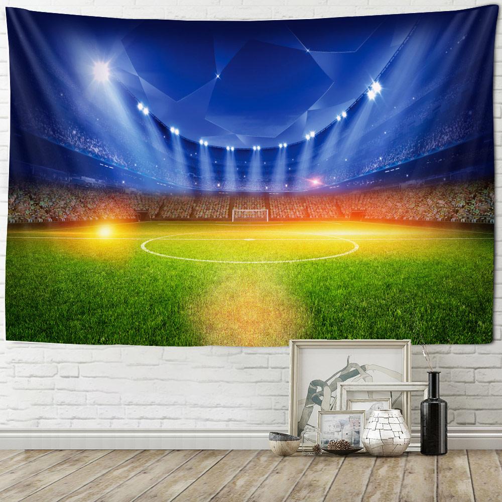 Stadium Football Wall Hanging Ball Game Sports Theme Tapestry For Home Bedroom Living Room Decoration Soccer Pattern Tapestry