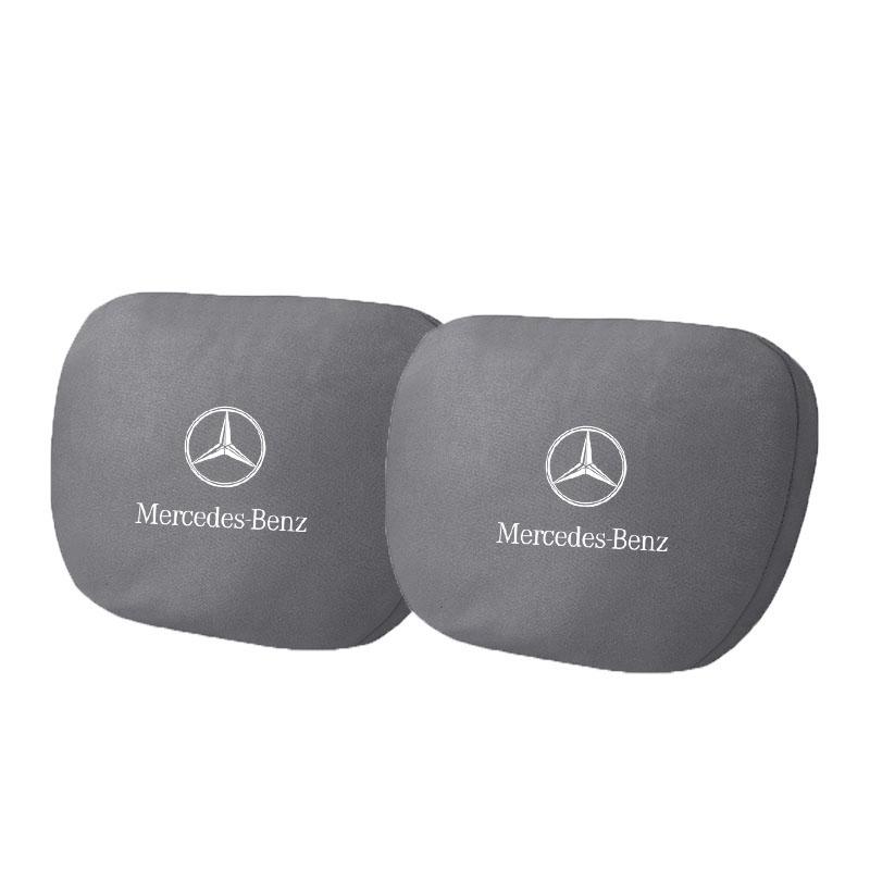 

For Mercedes Benz W203 W204 W211 W210 W124 AMG W202 CLA Car Suede Leather Headrest Neck Support Seat Waist Cushion