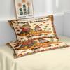 3pcs Thanksgiving Autumn Harvest Pumpkin Printed coreless Bedding Set Multi Size Bedrooms Dormitory Comfortable Machine Washable
