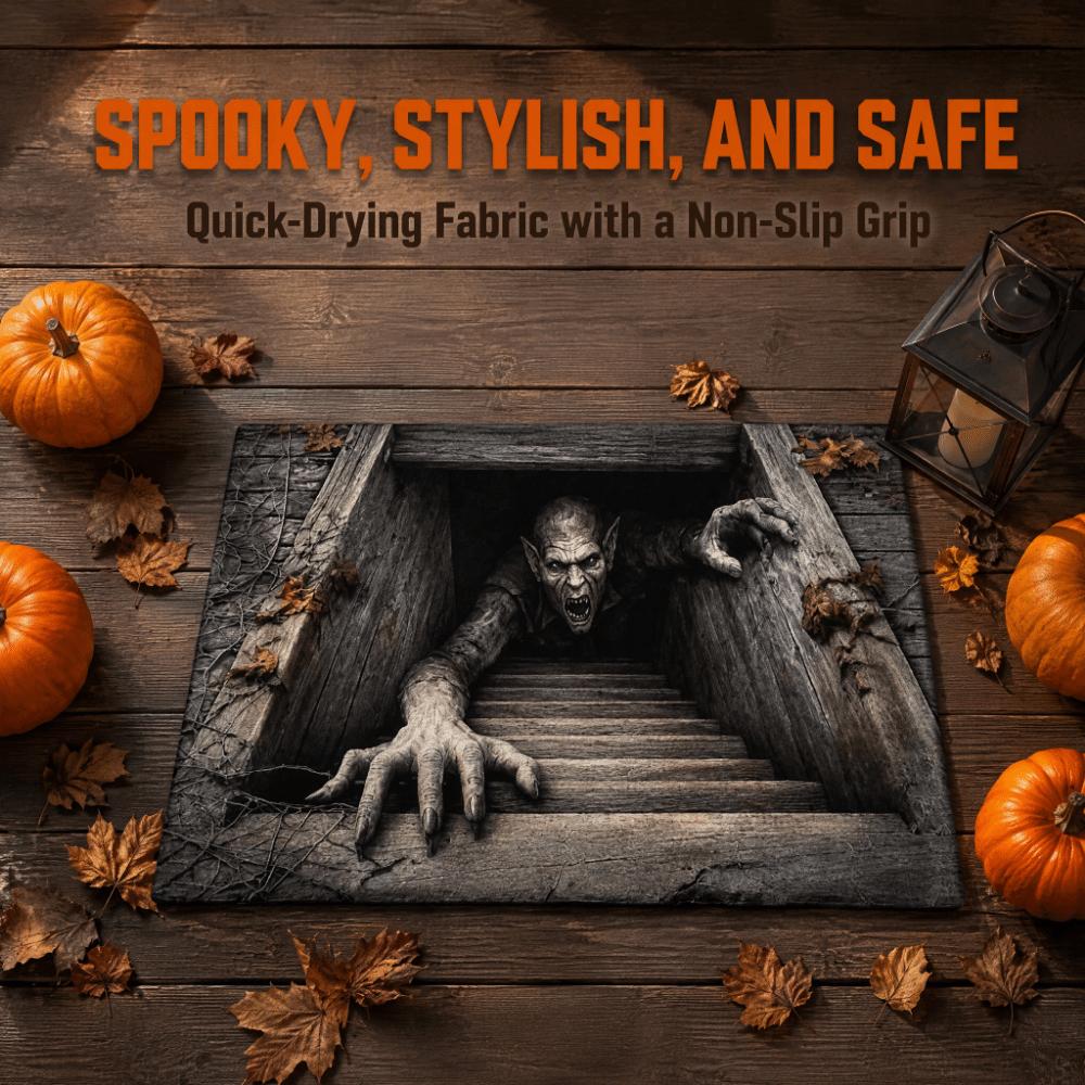 Halloween Optical Illusion Rug 3D Bathroom Carpet Foot Mat Home Floor Mat Halloween Party