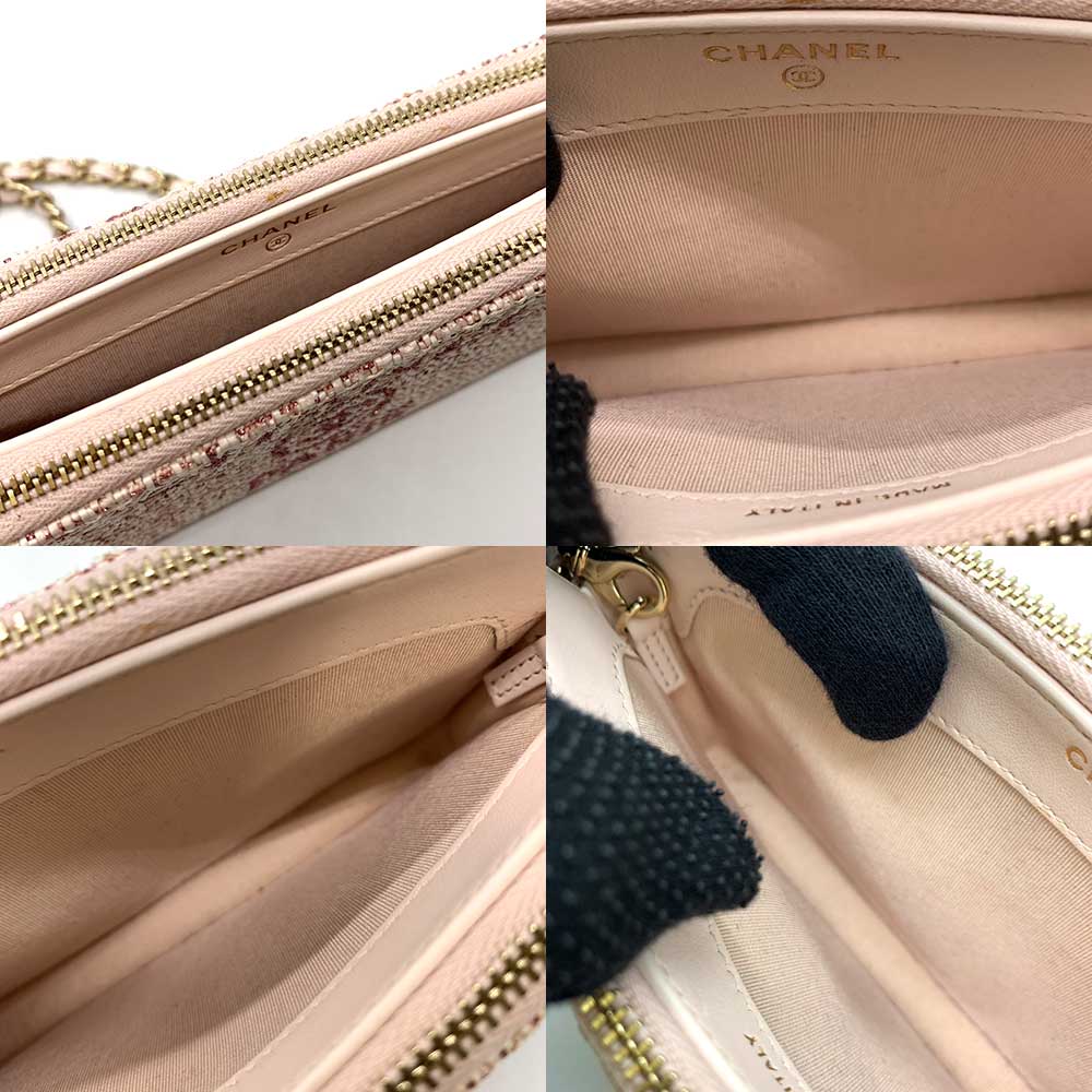 Used CHANEL DeauvilleShoulder Bag canvas Women