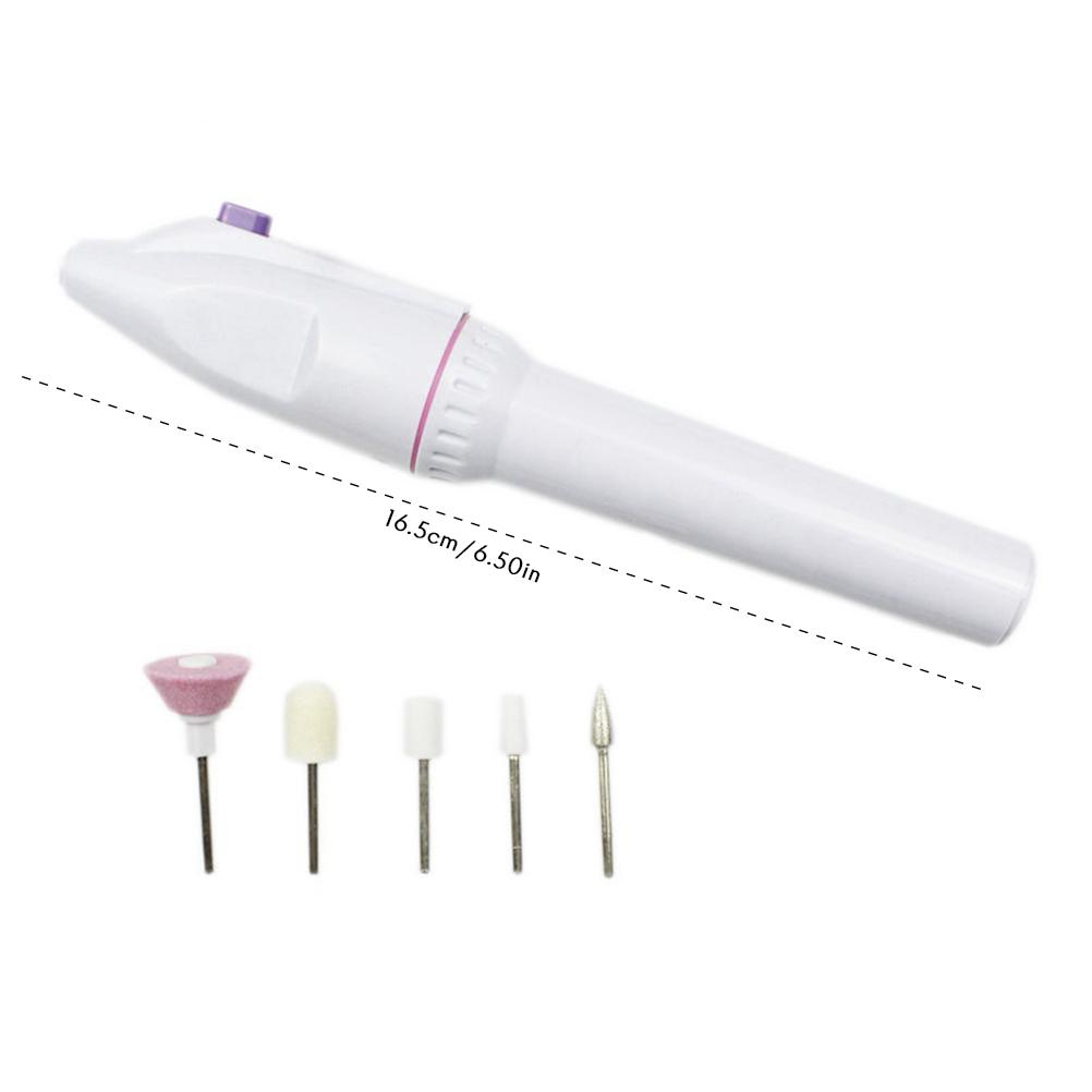 Set Pratico Portatile Lucidatore Elettrico per Unghie Strumento Casalingo per Lucidare le Unghie Kit Manicure e Pedicure