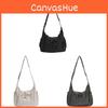 Japanese Style Nylon Canvas Cloud Pack With Zipper Pocket For Women