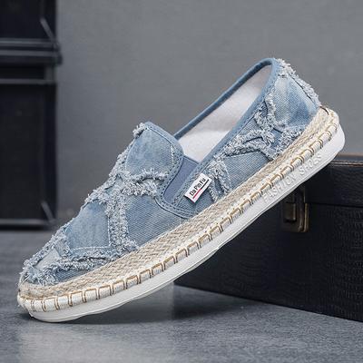 Mode 2024 Vintage Herren Freizeitschuhe Sommer Designer Herren Segeltuchschuhe Atmungsaktive Slip-on Loafer Herren Flats Fahrerschuhe