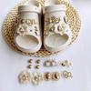 New DIY hole shoes shoe flower pearl floral bottle plum blossom pearl love LOVE decorative buckle accessories shoe buckle