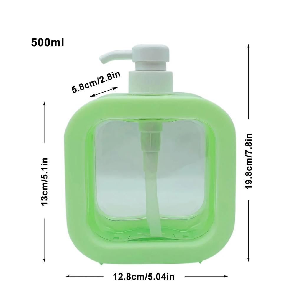 300/500ml Bathroom Soap Dispensers Refillable Lotion Shampoo Shower Gel Holder Portable Empty Bottle
