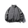 Men Stand Collar Loose Puffer Winter White Duck Down Jacket Casual Solid Thick Warm Outerwear