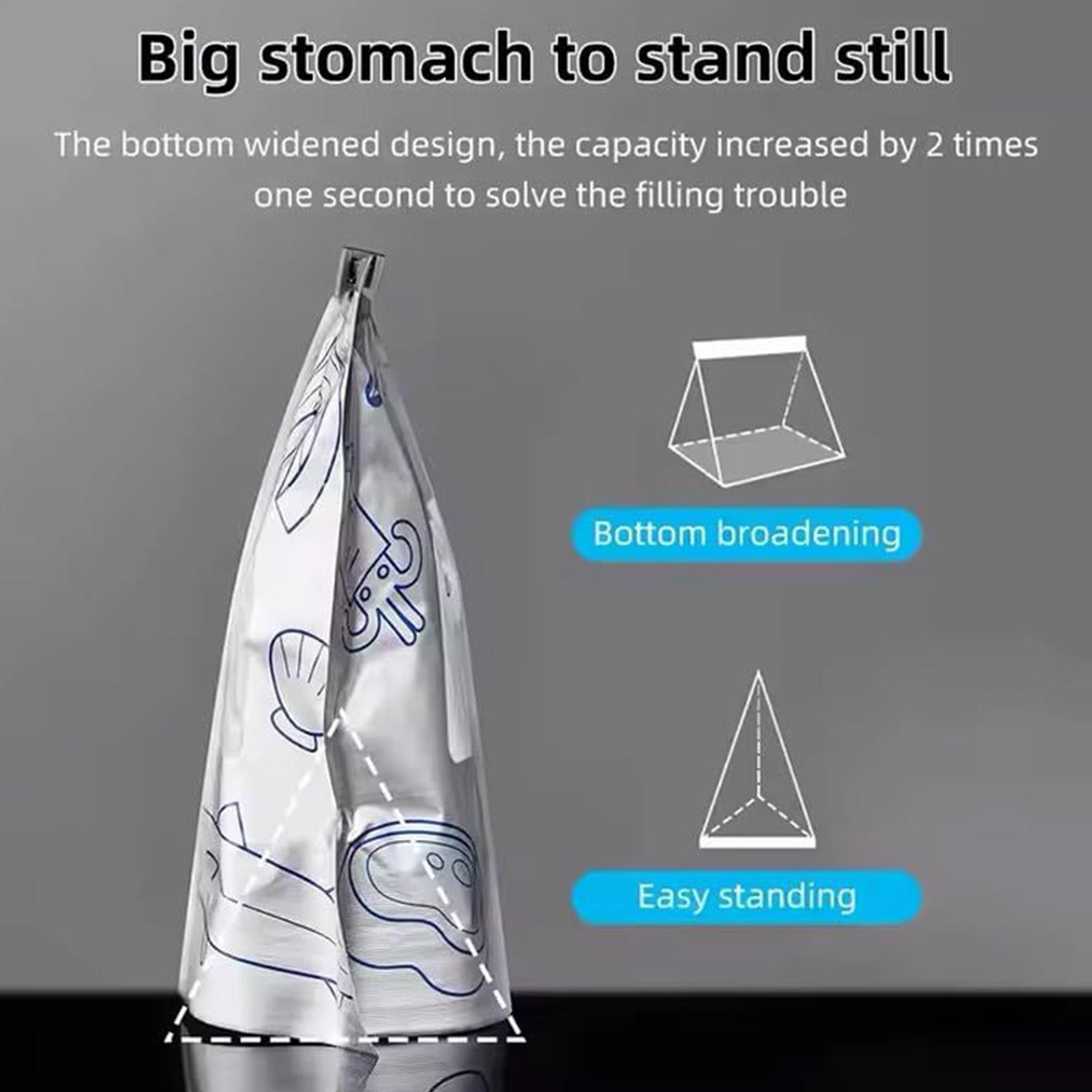 30 Pieces Resealable Aluminum Foil Storage Bag Zipper Lock Food Storage Pouches Food Freezer Organizer Kitchen Pantry Container CN 2580₽