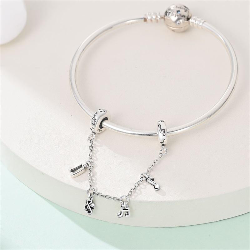 Magnificent copper Note Rose Butterfly Safety Chain Dangle Charm Compatible With Authentic Bracelets Elegant Do It Yourself Jewellery Gift