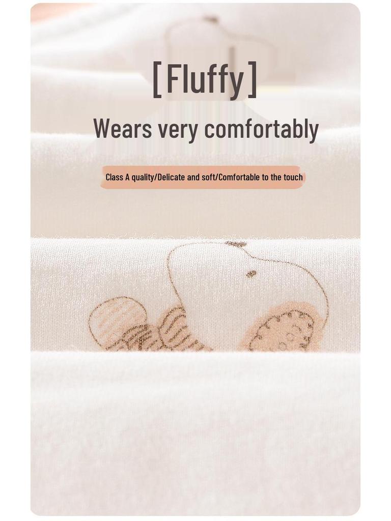 Autumn Baby Cotton Outfit Set: High-Waist Homewear for Boys & Girls