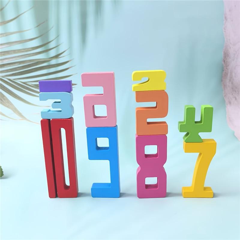 10/20Pcs Educational Blocks Designed Ideal for Creative Play Helping Featuring Hue Recognition & Basic Math Concepts