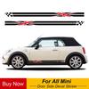 2PCS Car Door Side Stickers Union Jack Styling Decoration Decal For Mini Cooper S JCW R55 R56 R60 R61 F54 F55 F56 F60 Countryman