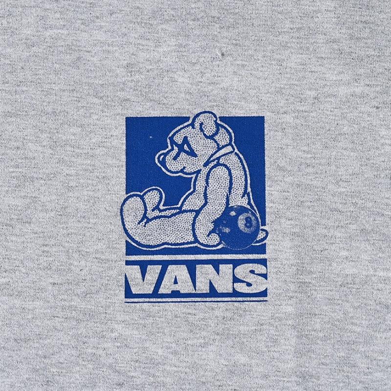 Vans Off The Wall Round Neck Fashion Versatile Short Sleeve T-Shirt Unisex Tops Light-Gray VN000NMDCFJ