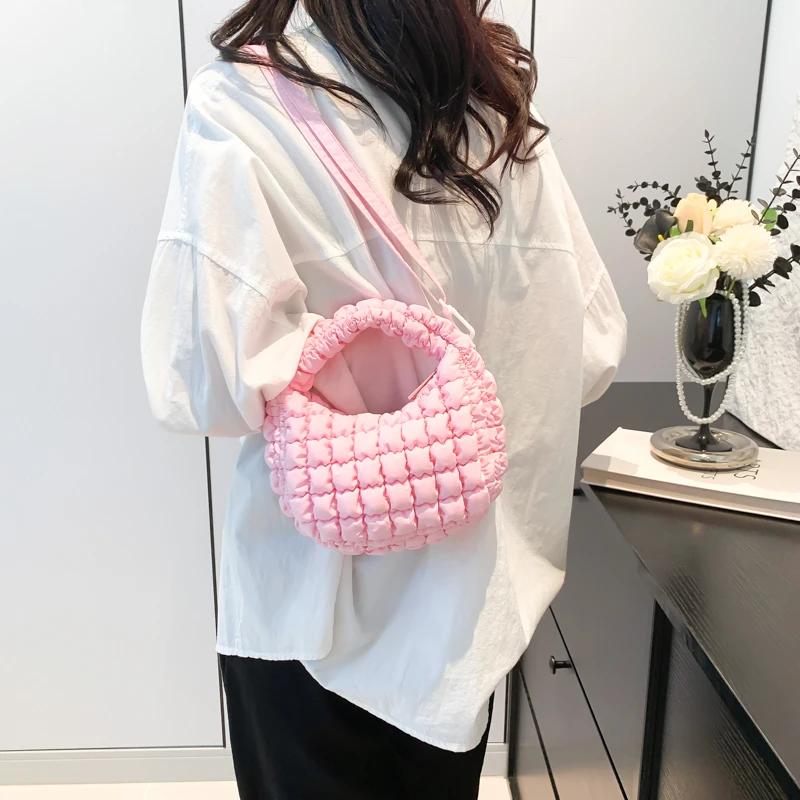 Fashion Sewing Thread Nylon Women's Crossbody Bag Fashion Shoulder Bag Versatile Commuting Women's Bag Handbag