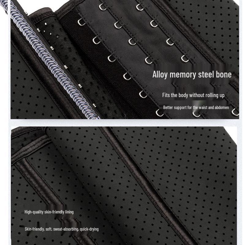 Latex Sports Waist Trainer: Slim Fit Abdominal Binder with 9 Bones for Postpartum Sculpting and Shaping